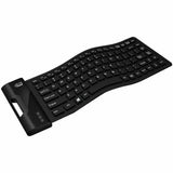 ADESSO Adesso Antimicrobial Waterproof Flex Keyboard (Mini Size) - Cable Connectivity - USB Interface - 87 Key Media Player, Internet, Email Hot Key(s) - English (US) - QWERTY Layout - Computer - PC, Windows...  - AKB-212UB