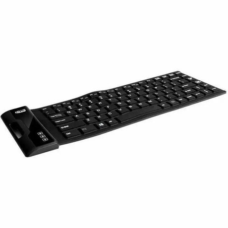 ADESSO Adesso Antimicrobial Waterproof Flex Keyboard (Mini Size) - Cable Connectivity - USB Interface - 87 Key Media Player, Internet, Email Hot Key(s) - English (US) - QWERTY Layout - Computer - PC, Windows...  - AKB-212UB