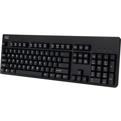 ADESSO Adesso EasyTouch 630UB - Antimicrobial Waterproof Keyboard - Cable Connectivity - USB Interface - 104 Key Windows Key Hot Key(s) - English (US) - QWERTY Layout - MAC - Windows, Mac OS - Membrane Keysw...  - AKB-630UB