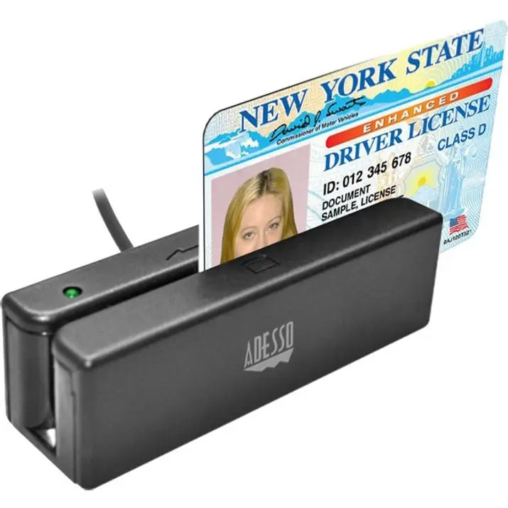 ADESSO Adesso MSR-100 Magnetic Stripe Card Reader - Triple Track - 50 in/s - MSR-100