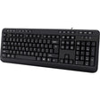 ADESSO Adesso Multimedia Desktop Keyboard with 3-Port USB Hub - Cable Connectivity - USB Interface - 104 Key Media Player, Volume Down, Volume Up, Mute, Play/Pause, Previous Track, Next Track, Stop, My Compu...  - AKB-132HB