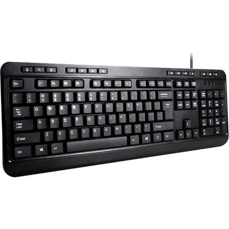 ADESSO Adesso Spill-Resistant Multimedia Desktop Keyboard (USB) - Cable Connectivity - USB Interface - 104 Key Media Player, Email, Internet, My Computer, Calculator, Search, Play/Pause, Volume Down, Volume ...  - AKB-132UB