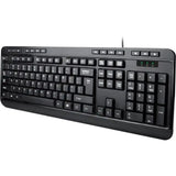 ADESSO Adesso Spill-Resistant Multimedia Desktop Keyboard (USB) - Cable Connectivity - USB Interface - 104 Key Media Player, Email, Internet, My Computer, Calculator, Search, Play/Pause, Volume Down, Volume ...  - AKB-132UB