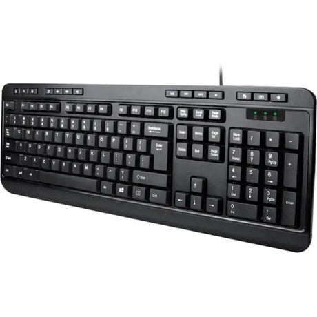 ADESSO Adesso Spill-Resistant Multimedia Desktop Keyboard (USB) - Cable Connectivity - USB Interface - 104 Key Media Player, Email, Internet, My Computer, Calculator, Search, Play/Pause, Volume Down, Volume ...  - AKB-132UB