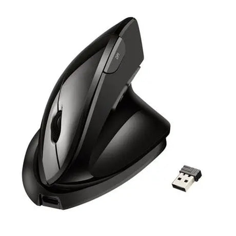 ADESSO iMouse V30 Wireless Adjustable Vertical Ergonomic Mouse-TAA, 2.4 GHz/30 ft Wireless Range, Right Hand Use, Black - IMOUSEV30