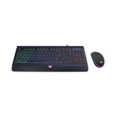 ADESSO Keyboards Backlit Gaming Keyboard and Mouse Combo, USB, Black - AKB-137CB
