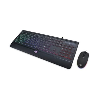 ADESSO Keyboards Backlit Gaming Keyboard and Mouse Combo, USB, Black - AKB-137CB