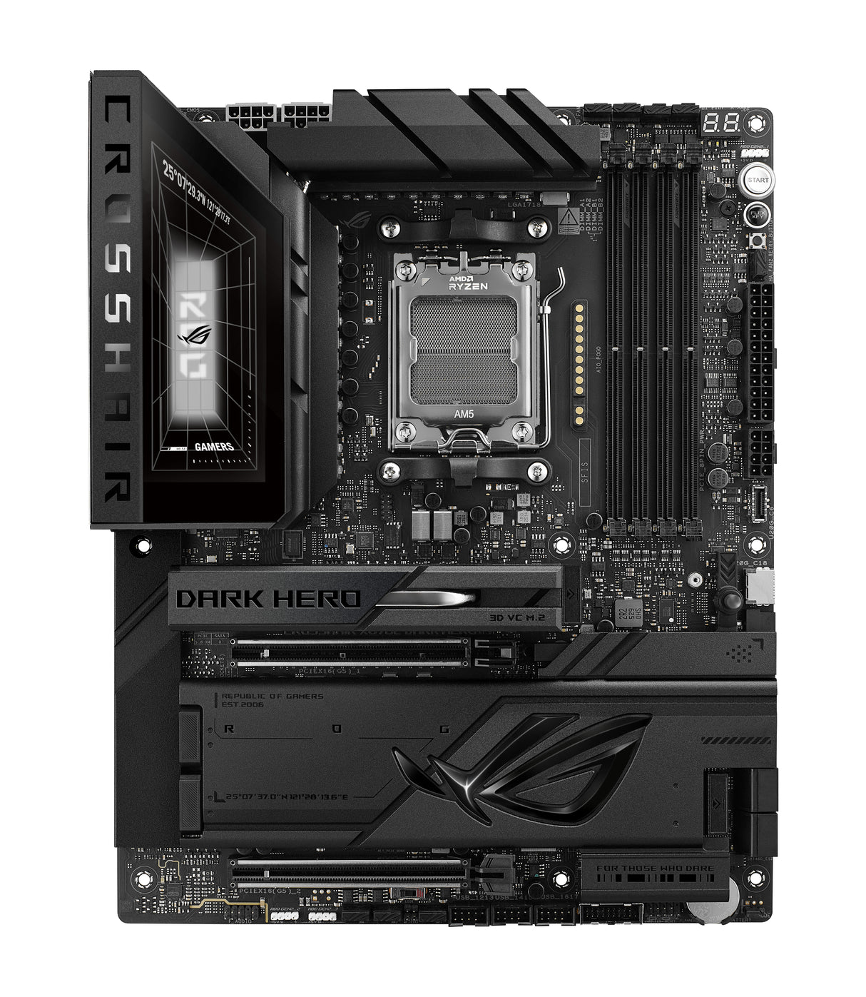 ASUS ROG CROSSHAIR X870E DARK HERO AMD X870E Socket AM5 ATX - ROG CROSSHAIR X870E DARK HERO