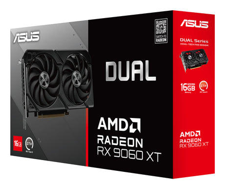 ASUS Dual -RX9060XT-16G AMD Radeon RX 9060 XT 16 GB GDDR6 - DUAL-RX9060XT-16G ASUS