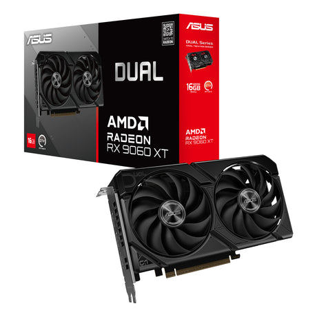 ASUS Dual -RX9060XT-16G AMD Radeon RX 9060 XT 16 GB GDDR6 - DUAL-RX9060XT-16G ASUS