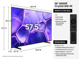 Samsung U8000F UN58U8000FF 147.3 cm (58") 4K Ultra HD Smart TV Wi-Fi Black - UN58U8000FFXZA SAMSUNG