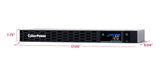 CyberPower PFC Sinewave uninterruptible power supply (UPS) Line-Interactive 0.7 kVA 400 W 6 AC outlet(s) - CP700PFCRM1U CYBERPOWER