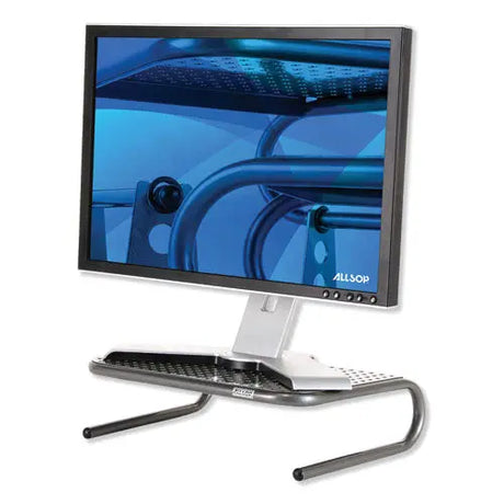 ALLSOP ALLSOP Metal Art Jr. Monitor Stand, 14.75" x 11" x 4.25", Black, Supports 40 lbs - 30165