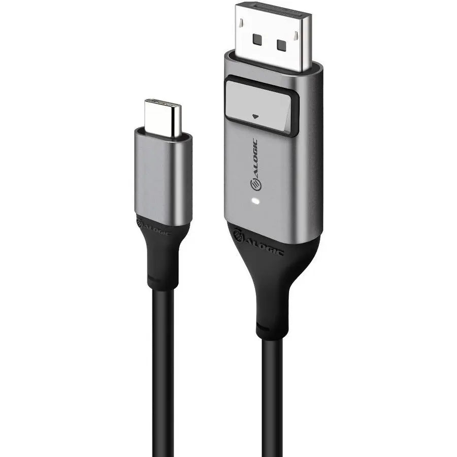 ALOGIC ALOGIC 1m Ultra USB-C (Male) to DP (Male) Cable - 4K @60Hz - 3.28 ft DisplayPort/USB A/V Cable for Notebook, Phone, Monitor, Projector, TV, Computer, Audio/Video Device, MacBook, iPad Pro, Desktop Com - ULCDP01-SGR