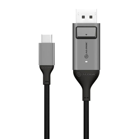 ALOGIC ALOGIC 2m Ultra USB-C (Male) to DP (Male) Cable - 4K @60Hz with LED (White) - Box Packaging