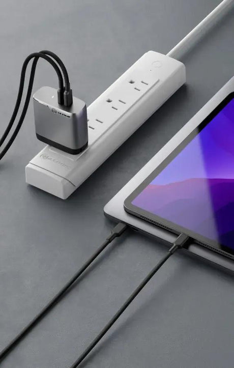 ALOGIC ALOGIC 2X68 Rapid Power 68W GaN Charger - Space Grey - Includes 2m 100W USB-C Charging Cable