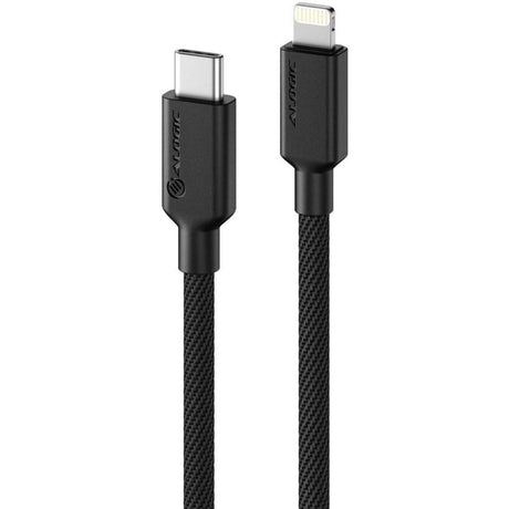 ALOGIC ALOGIC Elements PRO USB-C to Lightning 1m Cable - Black - 3.28 ft Lightning/USB-C Data Transfer Cable for iPhone, iPad, iPod - First End: 1 x USB Type C - Male - Second End: 1 x Lightning - Male - 480 Mbit/s - MFI - Black - 1