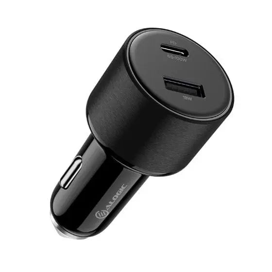 ALOGIC ALOGIC Rapid Power 100W Car Charger with USB-C Port and USB-A Port, Black - CRCA100
