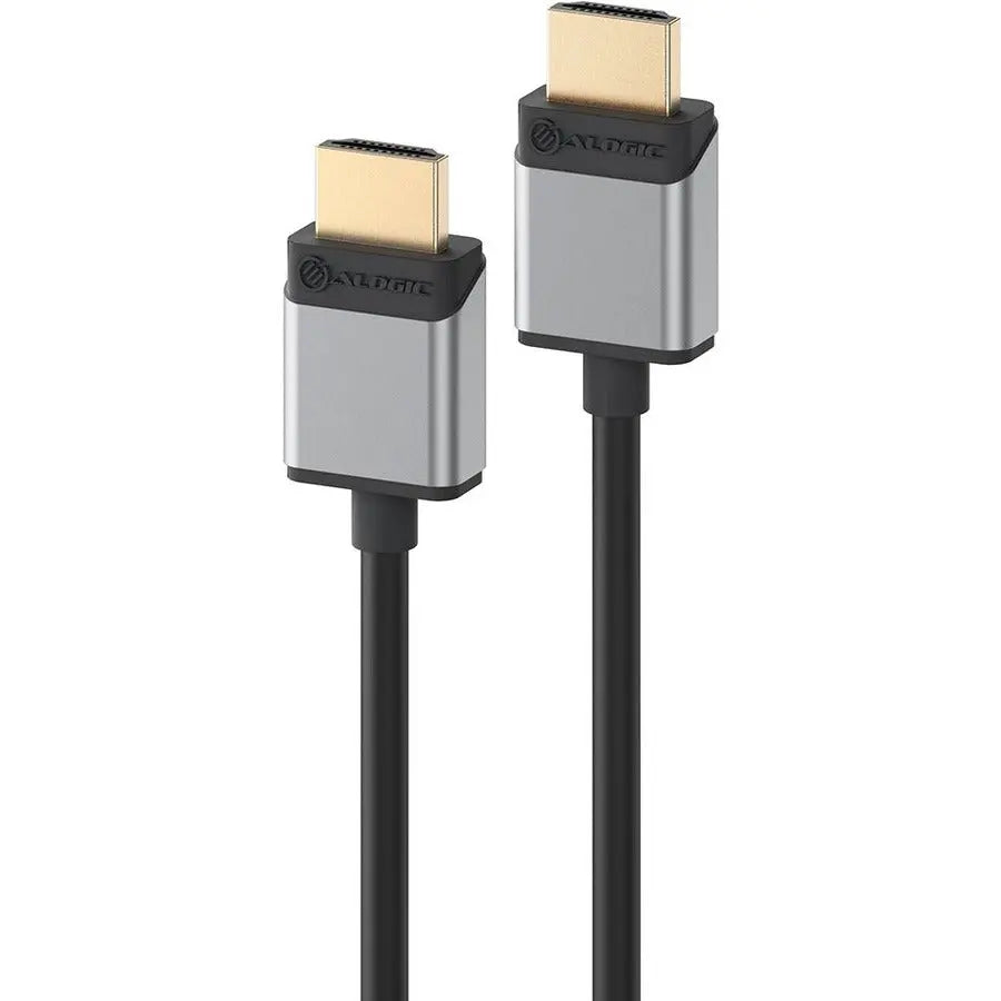 ALOGIC ALOGIC Slim Super Ultra HDMI to HDMI Cable - Male to Male -2m up to 8K@60Hz - 6.56 ft HDMI A/V Cable for Audio/Video Device, Computer, Gaming Console, Blu-ray Player, Hi-Fi System, TV, Monitor, Projec - SSULHD02-SGR