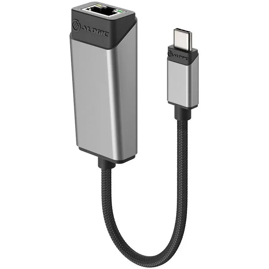 ALOGIC ALOGIC Ultra USB-C(Male) to RJ45 Gbit Ethernet Adapter(female) - Ultra USB-C to RJ45 Gigabit Ethernet Adapter - 15cm - Space Grey