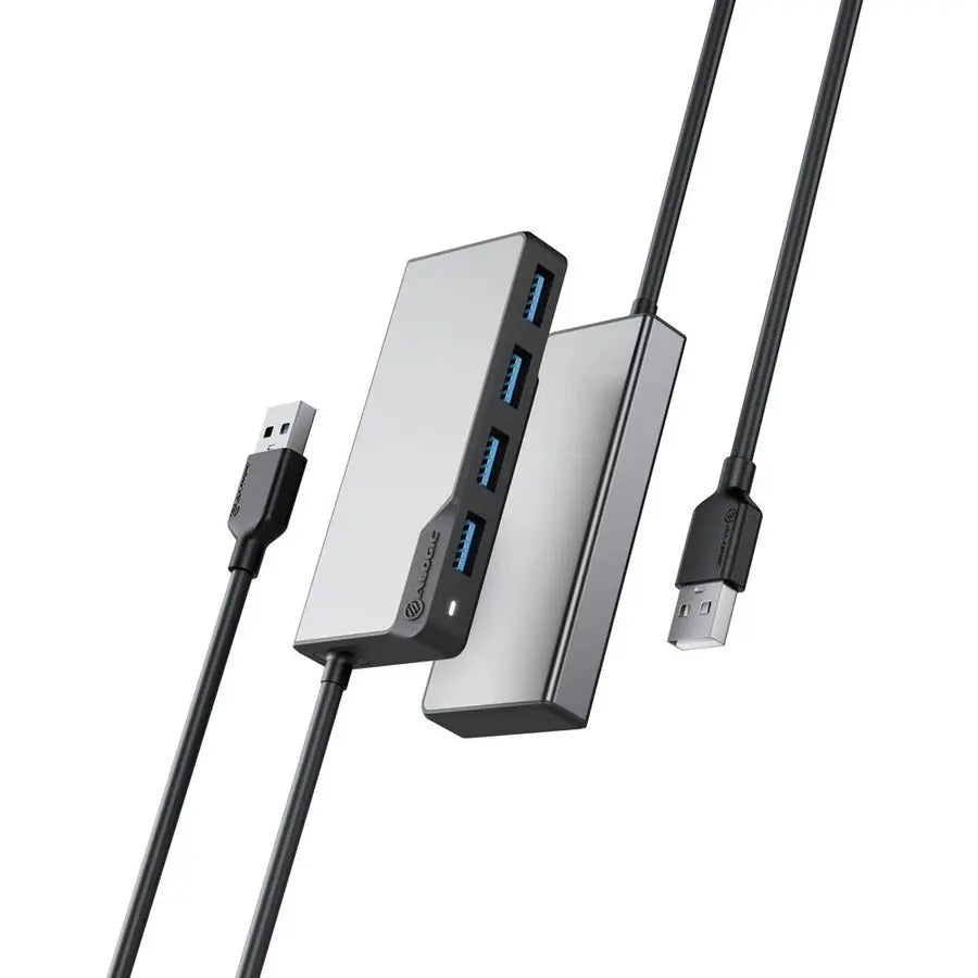 ALOGIC ALOGIC USB-A Fusion SWIFT 4-in-1 Hub -Space Grey - USB 3.2 (Gen 1) Type A - Portable - 4 USB Port(s) - PC, Chrome