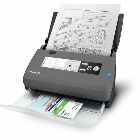 AMBIR Ambir ImageScan Pro 830ix Sheetfed Scanner - 600 dpi Optical - 48-bit Color - 16-bit Grayscale - 30 ppm (Mono) - 25 ppm (Color) - Duplex Scanning - USB - DS830IX-AS