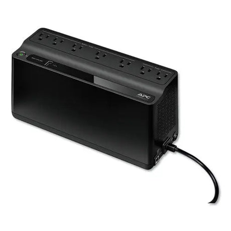 APC APC Back-UPS 600 VA Battery Backup System, 7 Outlets, 120 VA, 490 J - BE600M1