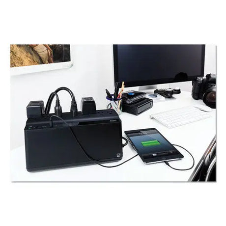 APC APC Back-UPS 600 VA Battery Backup System, 7 Outlets, 120 VA, 490 J - BE600M1