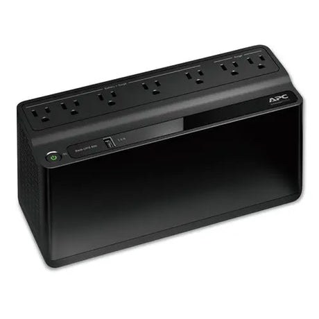 APC APC Back-UPS 600 VA Battery Backup System, 7 Outlets, 120 VA, 490 J - BE600M1