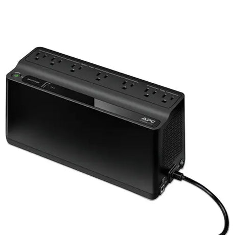 APC APC Back-UPS 600 VA Battery Backup System, 7 Outlets, 120 VA, 490 J - BE600M1