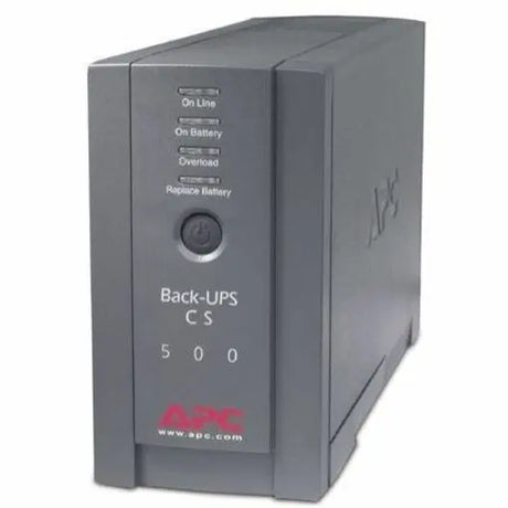 APC APC Back-UPS CS 500VA Tower UPS - 500VA/300W - 3 Minute Full Load - 3 x NEMA 5-15R - Battery Backup System, 3 x NEMA 5-15R - Surge-protected