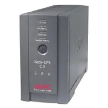 APC APC Back-UPS CS 500VA Tower UPS - 500VA/300W - 3 Minute Full Load - 3 x NEMA 5-15R - Battery Backup System, 3 x NEMA 5-15R - Surge-protected