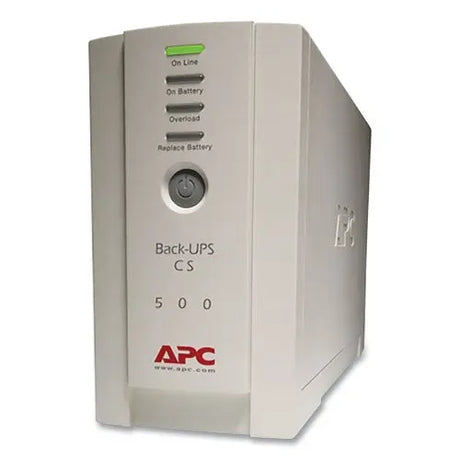 APC APC  Back-UPS CS Battery Backup System, 6 Outlets, 500 VA, 480 J - BK500