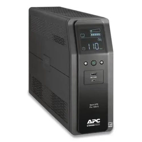 APC APC  Back-UPS PRO BR Series SineWave Battery Backup System, 10 Outlets, 1,350 VA, 1,080 J - BR1350MS