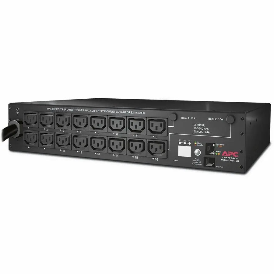 APC APC by Schneider Electric Rack PDU, Switched, 2U, 30A, 208V, (16)C13 - Switched - NEMA L6-30P - 16 x IEC 60320 C13 - 230 V AC - 2U - Rack-mountable - AP7911B