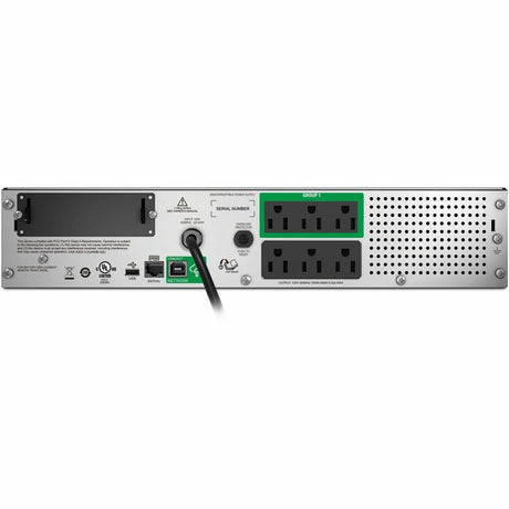 APC APC by Schneider Electric Smart-UPS 750VA RM 2U 120V with SmartConnect - 2U Rack-mountable - 3 Hour Recharge - 5 Minute Stand-by - 120 V AC Input - 120 V AC Output - 6 x NEMA 5-15R - SMT750RM2UC