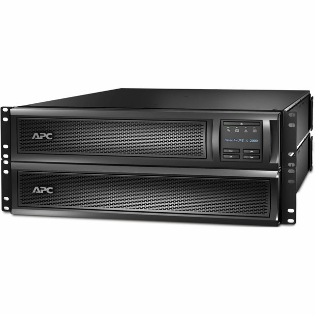 APC APC by Schneider Electric Smart-UPS X SMX2000RMLV2U 1920 VA Rack-mountable UPS - 2U Rack-mountable - 3 Hour Recharge - 11 Minute Stand-by - 110 V AC Input - 120 V AC Output - 1 x NEMA L5-20R, 3 x NEMA...  - SMX2000RMLV2U
