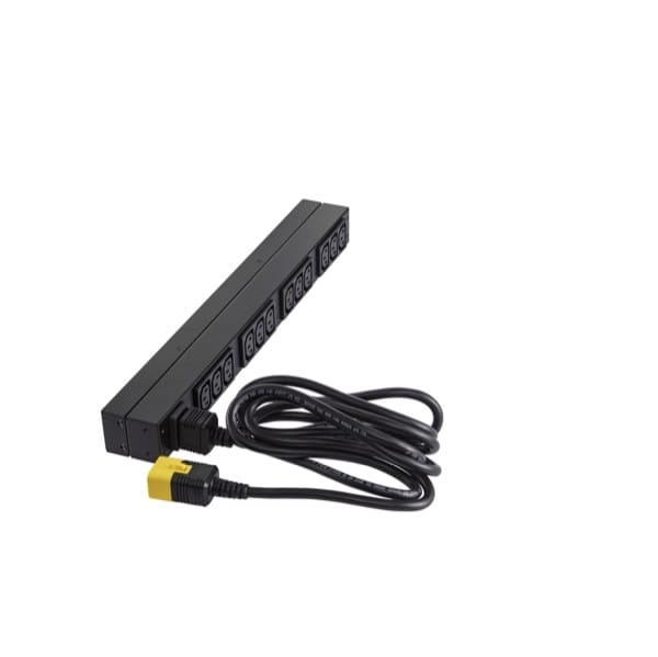 APC Power distribution unit(PDU) APC NetShelter Basic Rack PDU, 1U, 1PH, 3.7kW 230V 16A or 3.3kW 208V 16A, x12 C13 outlets, C20 cord - AP9565