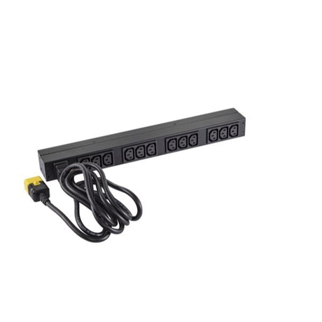 APC Power distribution unit(PDU) APC NetShelter Basic Rack PDU, 1U, 1PH, 3.7kW 230V 16A or 3.3kW 208V 16A, x12 C13 outlets, C20 cord - AP9565