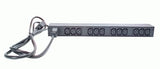 APC Power distribution unit(PDU) APC NetShelter Basic Rack PDU, 1U, 1PH, 3.7kW 230V 16A or 3.3kW 208V 16A, x12 C13 outlets, C20 cord - AP9565