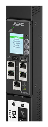 APC Power distribution unit(PDU) APC NetShelter Rack PDU Advanced Gen 2, Metered, 3Phase, 43.5kW 400V 63A or 34.6kW 415V 60A, 560P6, 42 Outlet - APDU11450ME