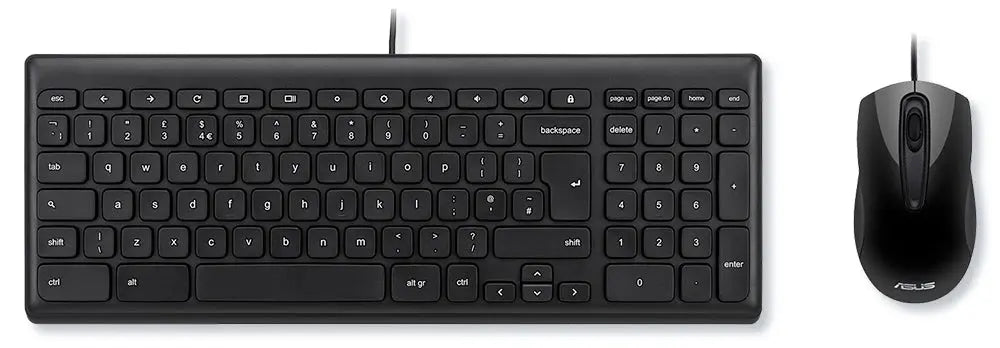 ASUS ASUS CHROME WD US KBMS keyboard Mouse included Universal USB QWERTY US English Black - CHROMEWDUSKBMS