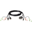ATEN ATEN 1.8M USB HDMI to DVI-D KVM Cable with Audio - 5.91 ft DVI-D/HDMI/Mini-phone/USB KVM Cable for KVM Switch, Audio/Video Device - First End: 1 x HDMI Digital Audio/Video - Male, 1 x USB Type A - Mal - 2L7D02DH