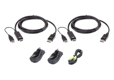 ATEN ATEN 1.8M USB Universal Dual Display Secure KVM Cable Kit