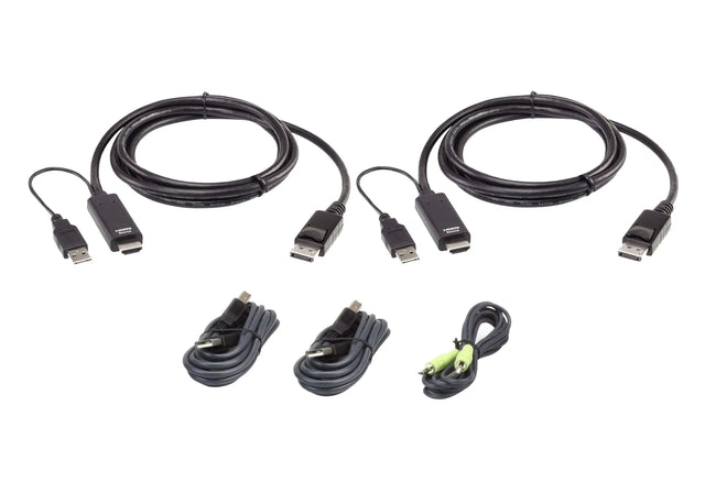ATEN ATEN 1.8M USB Universal Dual Display Secure KVM Cable Kit