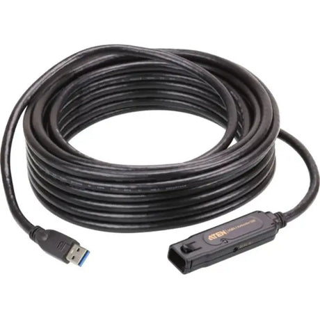 ATEN ATEN 10m USB3.1 Gen1 Extender Cable-TAA Compliant - 32.81 ft USB Data Transfer Cable - First End: 1 x USB 3.1 Type A - Male - Second End: 1 x USB 3.1 Type A - Female - 5 Gbit/s - Extension Cable - Bla - UE3310