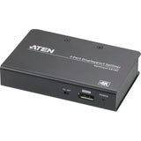 ATEN ATEN 2-Port 4K DisplayPort Splitter-TAA Compliant - 4096 x 2160 - DisplayPort - Metal - VS192