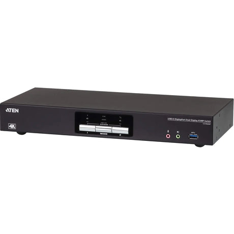 ATEN ATEN 2-Port USB 3.0 4K DisplayPort Dual Display KVMP Switch-TAA Compliant - 2 Computer(s) - 1 Local User(s) - 4096 x 2160 - 1 x Network (RJ-45) - 6 x USB - Rack-mountable - 6 x DisplayPort - CS1942DP