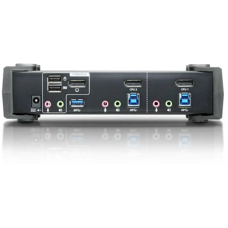 ATEN ATEN 2-Port USB 3.0 4K DisplayPort KVMP Switch-TAA Compliant - 2 Computer(s) - 1 Local User(s) - 4096 x 2160 - 6 x USB - 3 x DisplayPort - CS1922