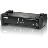 ATEN ATEN 2-Port USB 3.0 4K DisplayPort KVMP Switch-TAA Compliant - 2 Computer(s) - 1 Local User(s) - 4096 x 2160 - 6 x USB - 3 x DisplayPort - CS1922